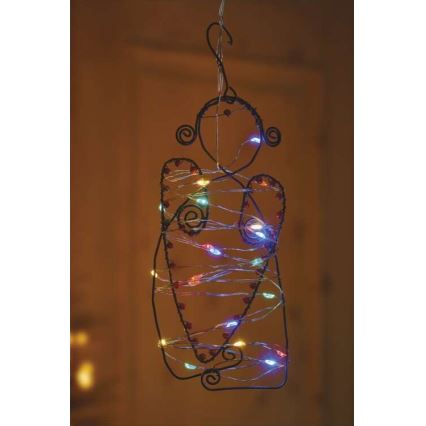 Cadena de luces de Navidad LED 20xLED/2xAA 2,4m multicolor