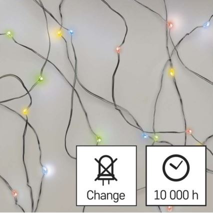 Cadena de luces de Navidad LED 20xLED/2xAA 2,4m multicolor