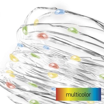 Cadena de luces de Navidad LED 20xLED/2xAA 2,4m multicolor