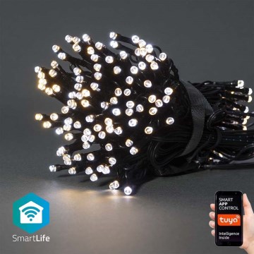 Cadena de luces LED 100 LEDs / 8 funciones, 15 m, IP65, Wi‑Fi Tuya