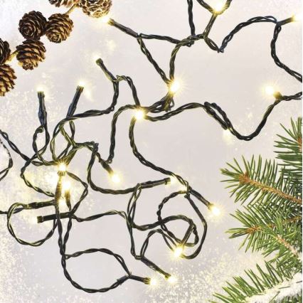 Cadena de luces LED para exterior 180 LEDs / 23 m IP44, blanco cálido