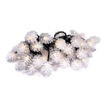Cadena de luces LED para exterior 40 LED/15 m, IP44, blanco cálido