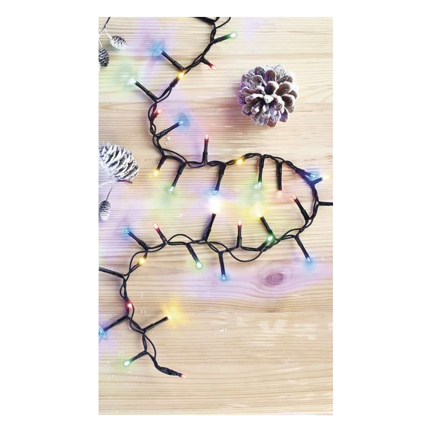 Cadena de luces LED para exterior 600xLED/17m IP44 multicolor