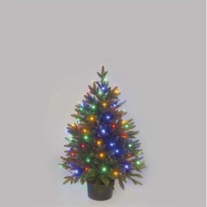 Cadena de luces LED para exterior, 80 LEDs/13 m, IP44, multicolor