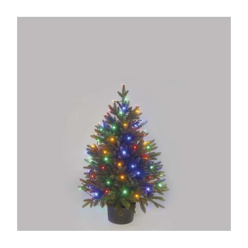 Cadena de luces LED para exterior, 80 LEDs/13 m, IP44, multicolor