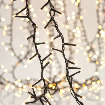 Cadena de luces LED para exterior SNAKE, 1300 LEDs, 29,1 m, IP44, blanco cálido