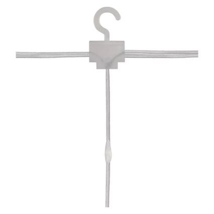 Cadena de luces navideña LED para exterior 300 LEDs/8 funciones 5,9 m IP44 blanco cálido