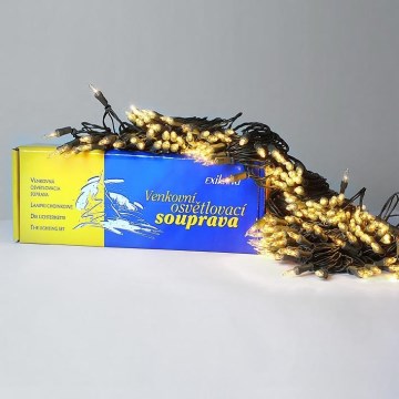 Cadena de luces para exterior 160x1,5V/0,07A/46m IP44