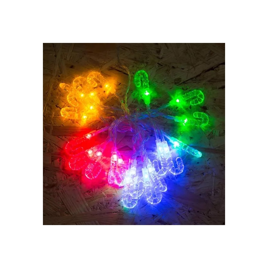 Cadena de Navidad LED 20xLED 2,25m varilla multicolor