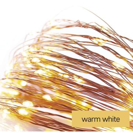 Cadena de Navidad LED 20xLED/2,4m blanco cálido