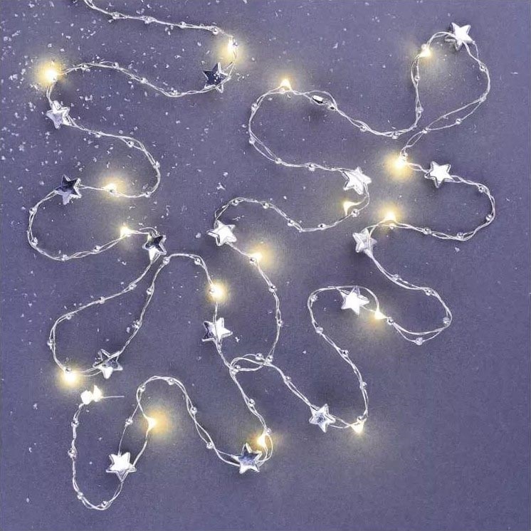 Cadena de Navidad LED 20xLED/2xAA 2,2 m blanco cálido