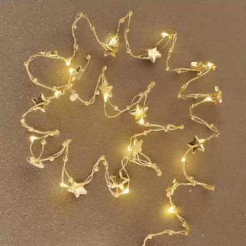 Cadena de Navidad LED 20xLED/2xAA 2,2 m blanco cálido