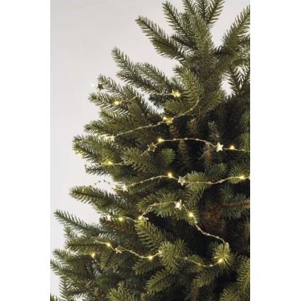 Cadena de Navidad LED 20xLED/2xAA 2,2 m blanco cálido