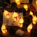 Cadena de Navidad LED 20xLED/3xAA/blanco cálido 3,3m muñecos de nieve