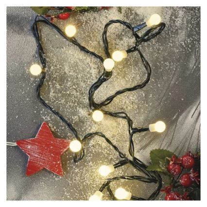Cadena de Navidad LED 300xLED/230V/8 funciones 35m IP44 blanco cálido