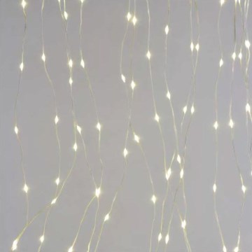 Cadena de navidad LED para exteriores 180xLED/8 funciones 6,7 m IP44 blanco cálido
