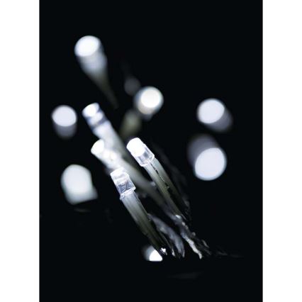 Cadena de Navidad LED para exteriores 180xLED/8 funciones 8m IP44 blanco frío