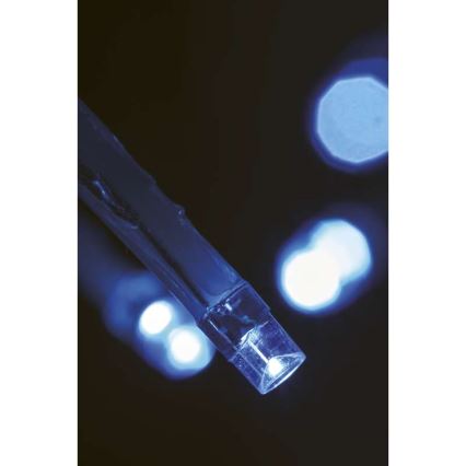 Cadena de Navidad LED para exteriores 180xLED/8 funciones 8m IP44 blanco frío