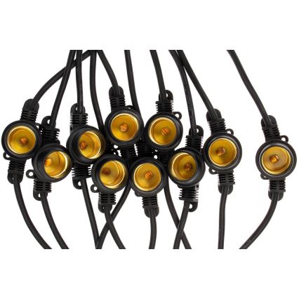 Cadena decorativa de exterior MIMOSA 20xE27/1,3W/230V IP44 20m