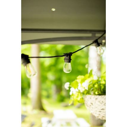 Cadena decorativa de exterior MIMOSA 20xE27/1,3W/230V IP44 20m