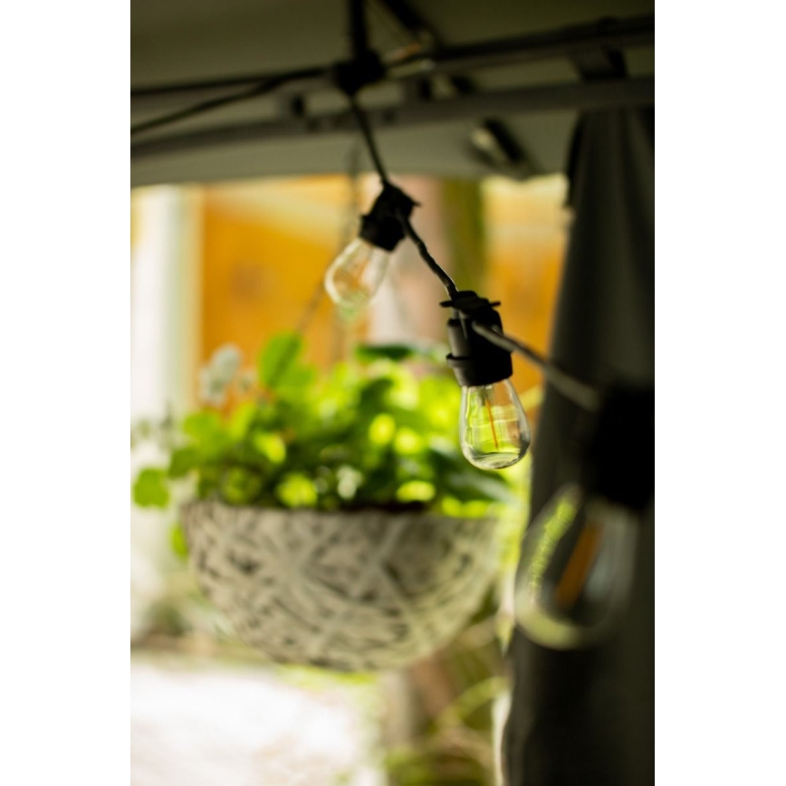 Cadena decorativa de exterior MIMOSA 20xE27/1,3W/230V IP44 20m