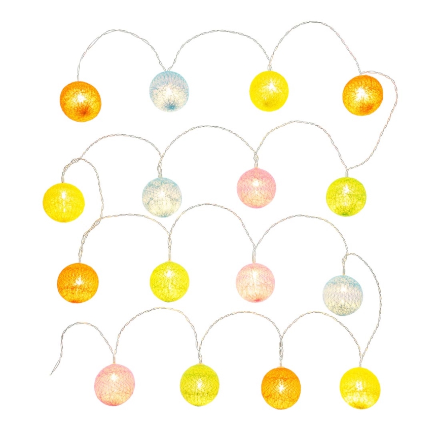 Cadena decorativa LED 16xLED/2xAA 3,3m blanco cálido