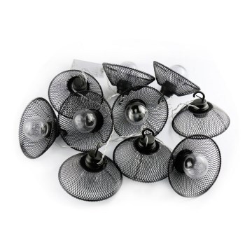 Cadena decorativa LED ASTRA 10xLED/2xAA 2,1 m negro