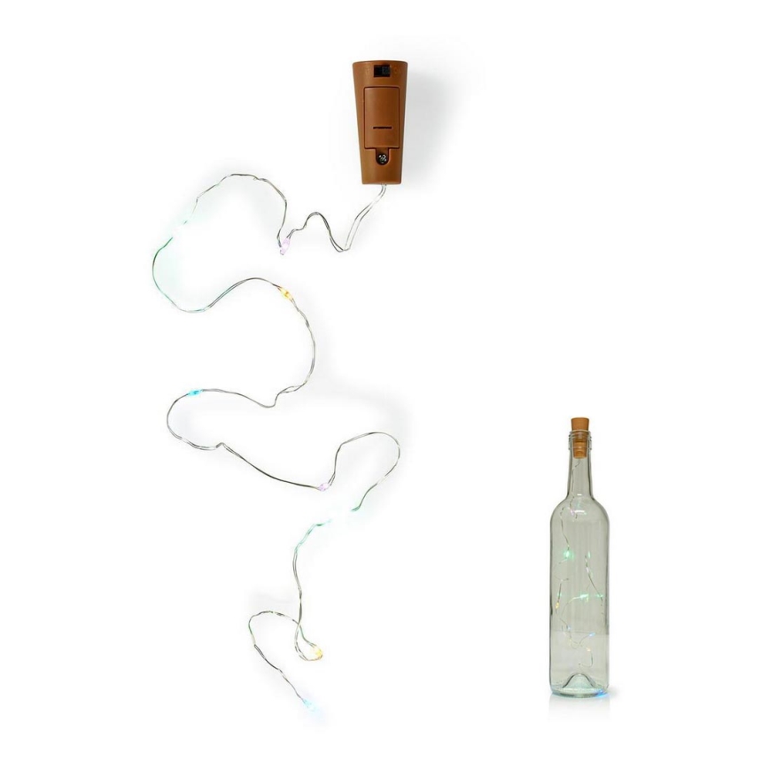 Cadena decorativa LED con tapón de botella 8xLED/3xLR44 IP44