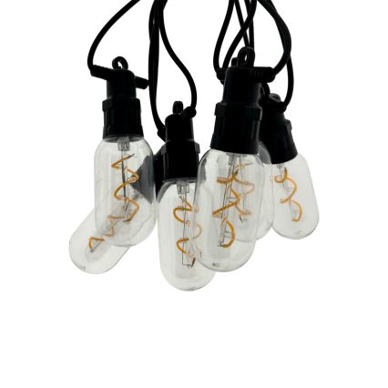 Cadena decorativa LED de exterior 6xLED/0,6W/230V 4,5 m IP44 negra