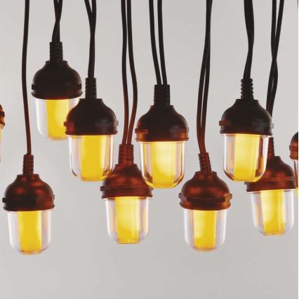 Cadena decorativa LED para exterior 100xLED/9,5m IP44