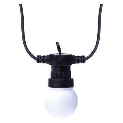 Cadena decorativa LED para exteriores 10xLED/10m IP44 blanco