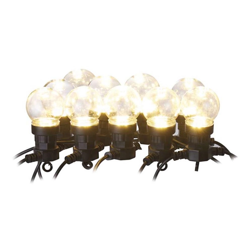 Cadena decorativa LED para exteriores 10xLED/10m IP44 transparente