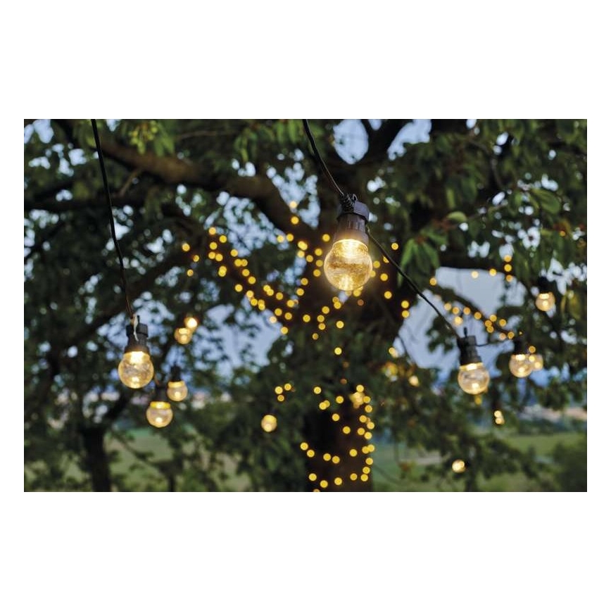 Cadena decorativa LED para exteriores 10xLED/10m IP44 transparente