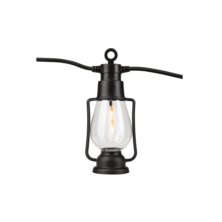 Cadena decorativa para exterior GIRLANDA 10x LED 10 m IP44 blanco cálido