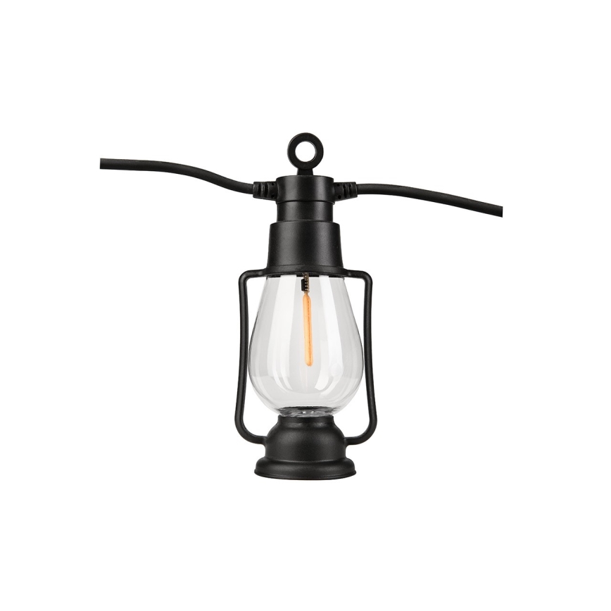 Cadena decorativa para exterior GIRLANDA 10x LED 10 m IP44 blanco cálido