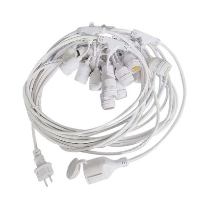 Cadena exterior STRING 15xE27/40W/230V 15m IP65