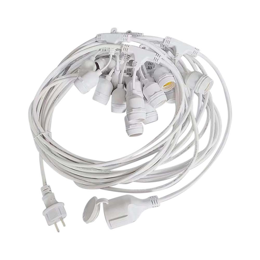 Cadena exterior STRING 15xE27/40W/230V 15m IP65