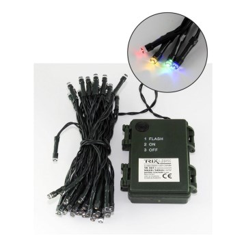 Cadena LED de Navidad para exteriores 10,8m 100xLED/2 funciones 10,8m IP44 multicolor