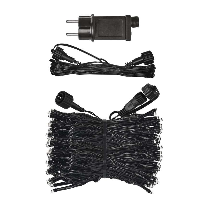 Cadena LED de Navidad para exteriores 100xLED/15m IP44 blanco frío