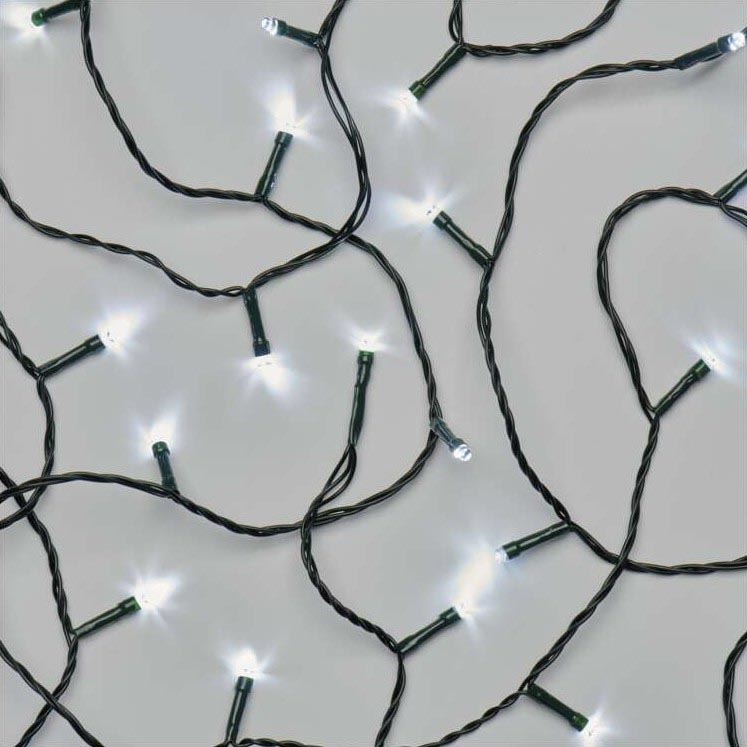 Cadena LED de Navidad para exteriores 120xLED/17m IP44 blanco frío