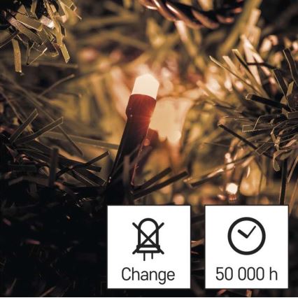 Cadena LED de Navidad para exteriores 120xLED/17m IP44 vintage