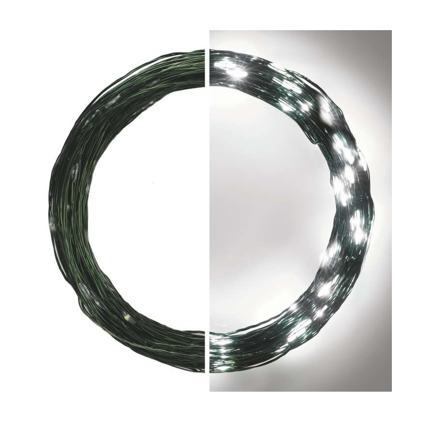 Cadena LED de Navidad para exteriores 150xLED/20m IP44 blanco frío