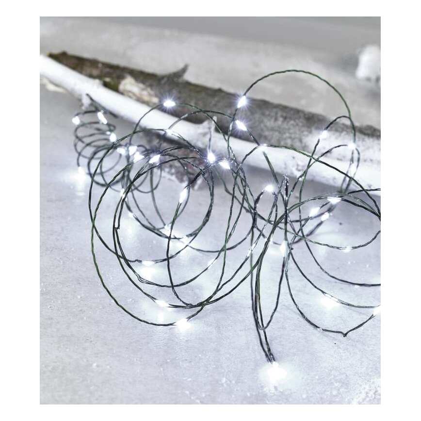 Cadena LED de Navidad para exteriores 150xLED/20m IP44 blanco frío