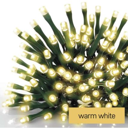 Cadena LED de Navidad para exteriores 240xLED/29m IP44 blanco cálido