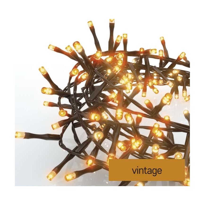 Cadena LED de Navidad para exteriores 300xLED/11m IP44 vintage