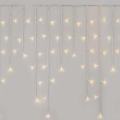 Cadena LED de Navidad para exteriores 300xLED/8 modos 10m IP44 blanco cálido + mando a distancia