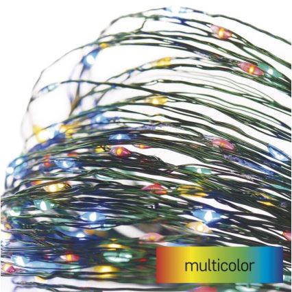 Cadena LED de Navidad para exteriores 40xLED/9m IP44 multicolor