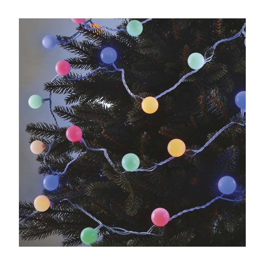 Cadena LED de Navidad para exteriores 40xLED/9m IP44 multicolor