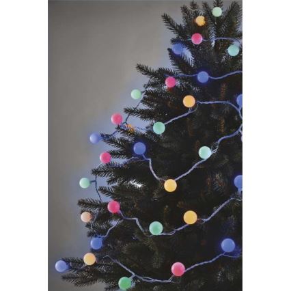 Cadena LED de Navidad para exteriores 40xLED/9m IP44 multicolor