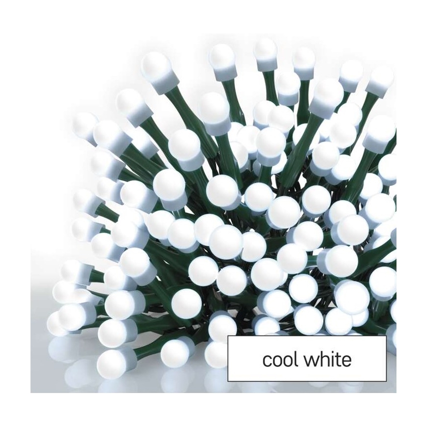 Cadena LED de Navidad para exteriores 480xLED/53m IP44 blanco frío